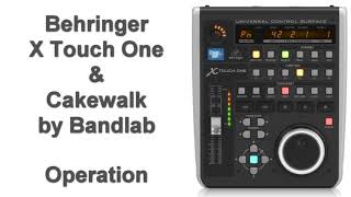 Behringer X Touch One with Sonar or Cakewalk