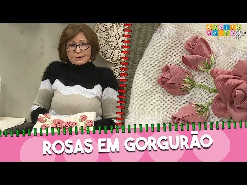 Ateliê na TV - 18.09.2019 - Rosas em Gorgurão com Zilda Mateus