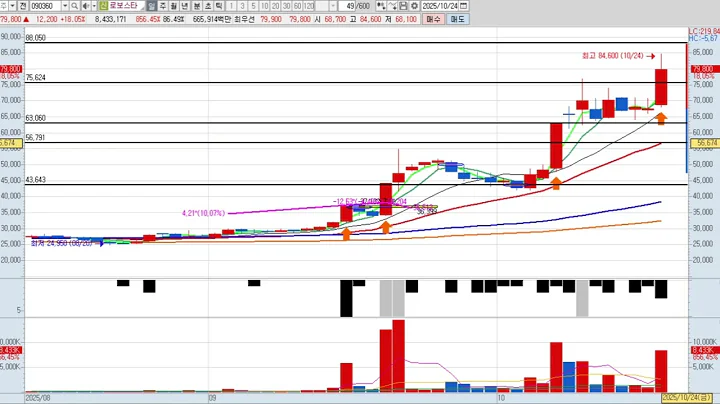 로보스타 6차 090360 패턴분석 및 투자전략 (기술적 분석)