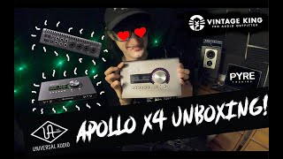 Universal Audio Apollo x4 Unboxing!! Analog Sound in a Digital Package!!
