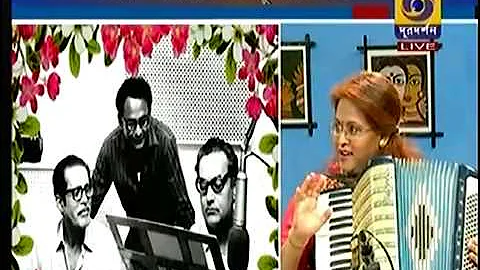 "Anupama" - Shanoli Sen as a guest of Ghore Baire , D.D. Bangla .