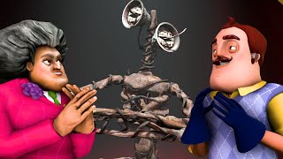 Dance Show: Miss T, Siren Head, Hello Neighbor and Granny - Scary Teacher 3d Animation screenshot 5