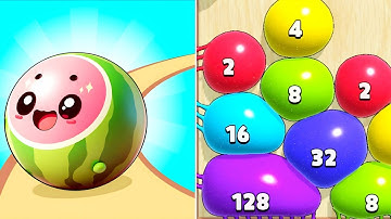 Blob Merge 3d vs Watermelon Fruit Merge 3d - All Levels Satisfying Gameplay
