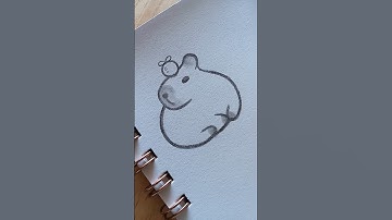 Easy Things to Draw When Bored ✍️ - Part 10 #drawing #sketch #capybara #easydrawing #art #howtodraw