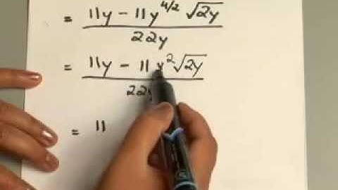 10.5.5 Roots, Radicals and Root Functions: Write Radical Quotients in Lowest Terms