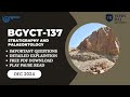 BGYCT-137 December 2024 PYQ Paper Solved | IGNOU B.Sc Geology | Stratigraphy &amp; Palaeontology