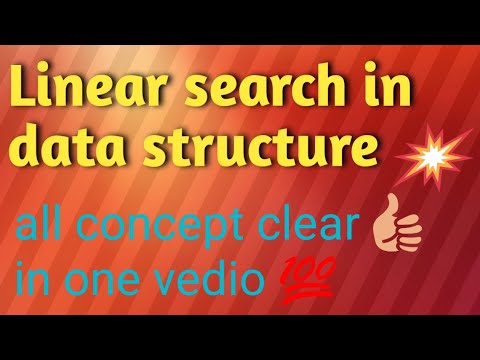 #1 Linear search in data structure - YouTube