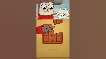 Infinite Chocolate Trick! 🍫 LIKE if you want unlimited chocolate too! Part 2(Animation meme) #shorts