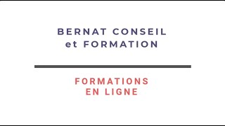 Présentation plateforme E-learning de Bernat Conseil et Formation