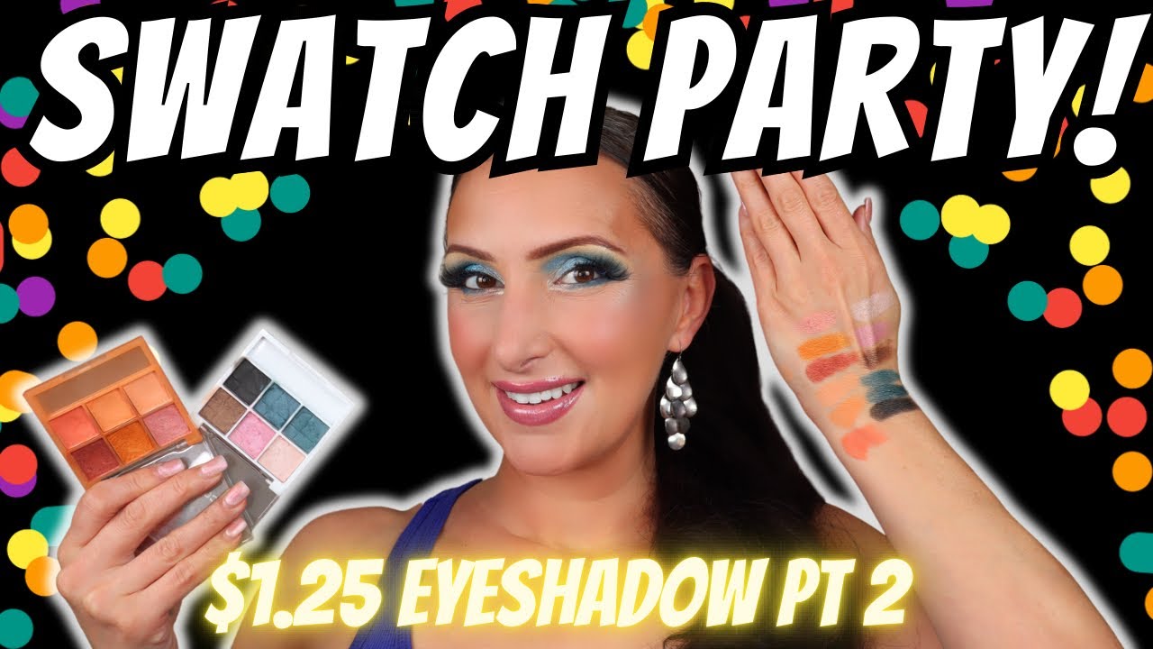 EYESHADOW SWATCHES 😍 Let’s swatch $1.25 eyeshadows from 