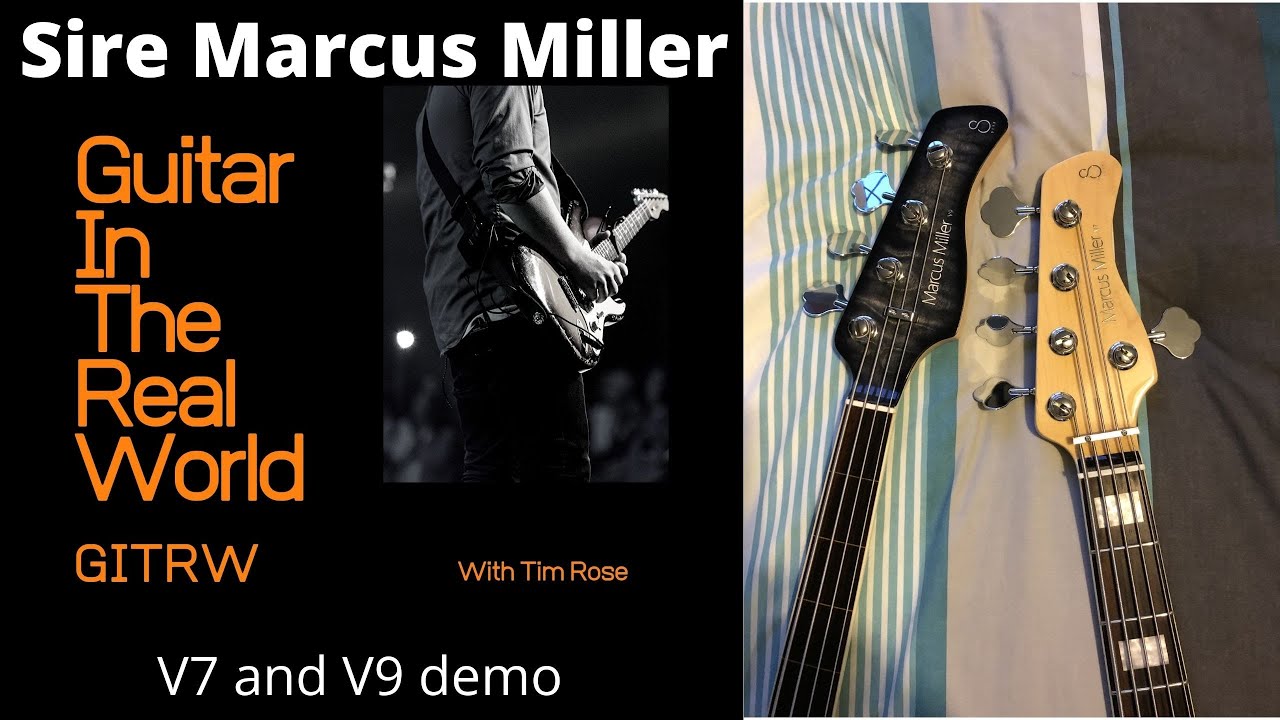 GITRW demos the Sire Marcus Miller V7 5 string and V9 fretless 4 string.