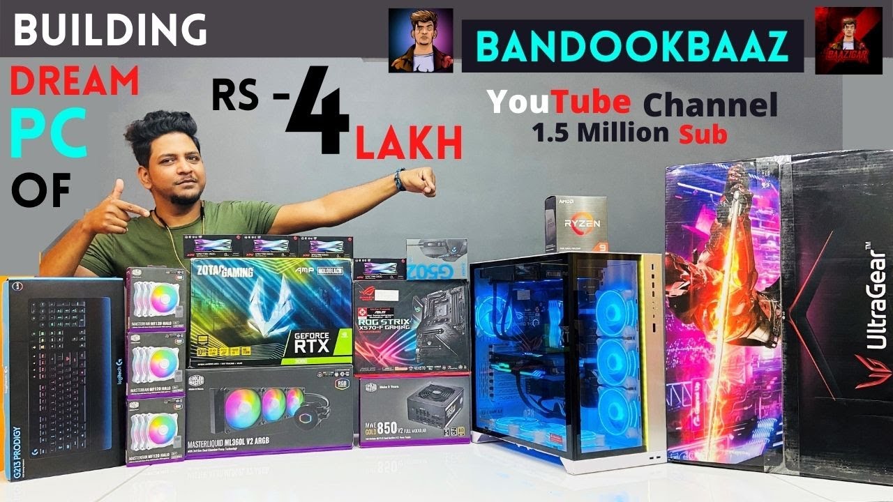 Rs 4 000 Full Gaming Pc Rtx 3080 5900x Priyanshu Sitapur Mr Pc Wale Youtube