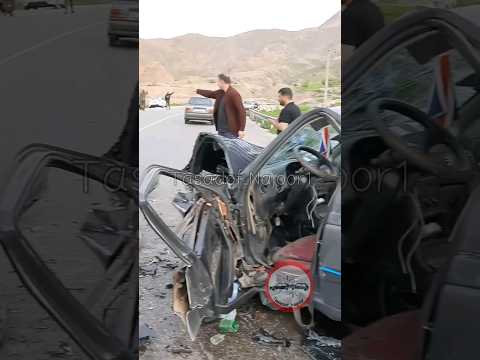 تصادف شاهین و 405 و مقاومت عجیب شاهین