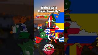 Which Flag Is Placed Correctly? | #geography #map #maps #mapper #mapping #europe #polandcountryball
