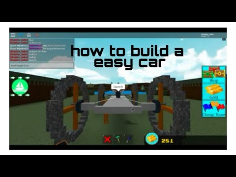 Roblox build a boat for treasure car tutorial - YouTube