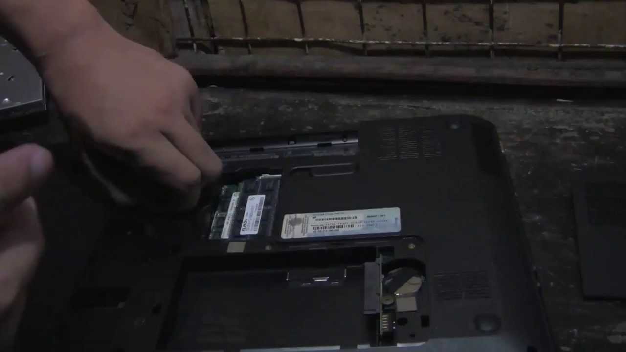 HP Pavillion Laptop Remove or Replace Disk Drive Memory and DVD YouTube