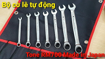 Bộ cờ lê tự động, bộ khóa vòng miệng 8-19mm TONE RM700 - Made in Japan