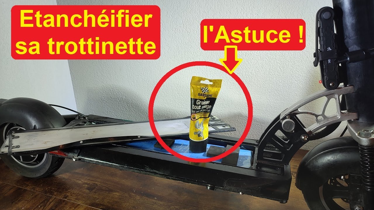 Tuto - Étanchéifier sa trottinette électrique, l'astuce !