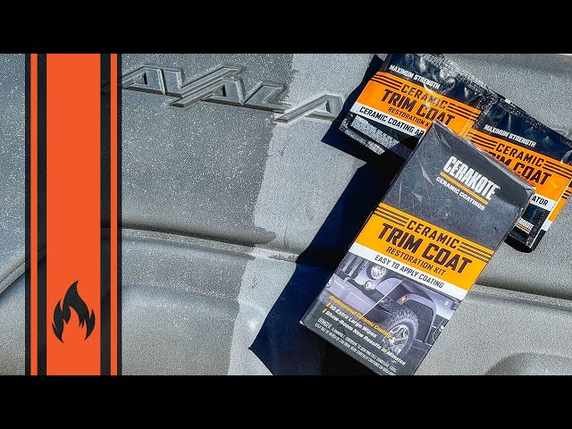 Have Old/Ugly Black Plastic Trim on Your Vehicle? Cerakote Ceramic Trim  Coat Restoration Kit Review 