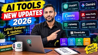 Adobe Firefly Video tutorial: AI Tools NEW Updates 2026 🤯 | ChatGPT, Gemini, Canva AI, Firefly, Runway & More | In Urdu/Hindi