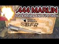 Magnum research 444 marlin bfr 10 revolver  first shotsquick review
