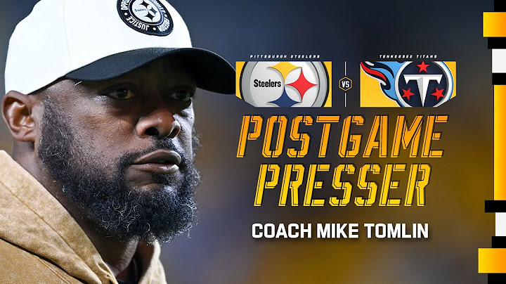 Coach Mike Tomlin Postgame Press Conference (Week 9 vs Titans) | Pittsburgh Steelers