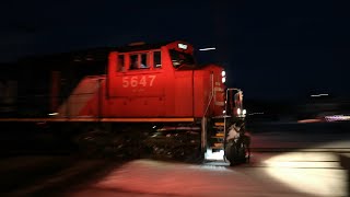 Cn A401 With Sd70I Leader And Geep Trail - St-Lambert, Qc