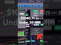 $1040.71 IN UNDER 30 MINUTES