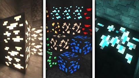 RTX Glowing Ores Shaders For Minecraft Bedrock 2024!