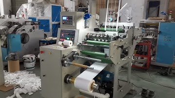 JPS-320C-TR Turret Rewind Rotary Die Cut Slit Machine For Blank Label Roll to Vietnam, Asia