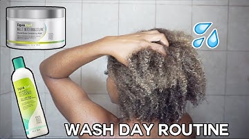 USING DEVACURL PRODUCTS FOR TYPE 4 HAIR WASH DAY ROUTINE | KENSTHETIC