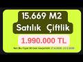 Çiftlik.. 15.669 m2 Mera İçinde, Tapuya İşli, Resmi Yolu Olan Tarla ve Çiftlik.   1.990.000 TL
