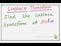Find the laplace transform of sin h at  unit  laplace transform engineering mathematics
