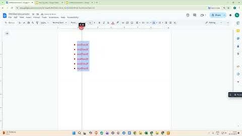 How To Move Bullet Points Easily Left or Right in Google Docs