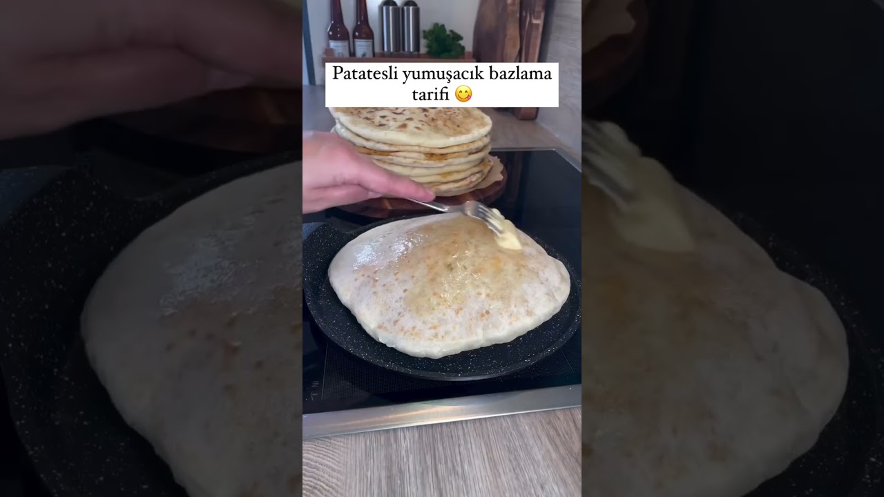 Pamuk gibi patatesli bazlama❤️👌🏻 #yemektarifleri#food
