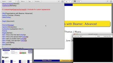 LaTex Tutorial 15: Advanced Presentations with Beamer