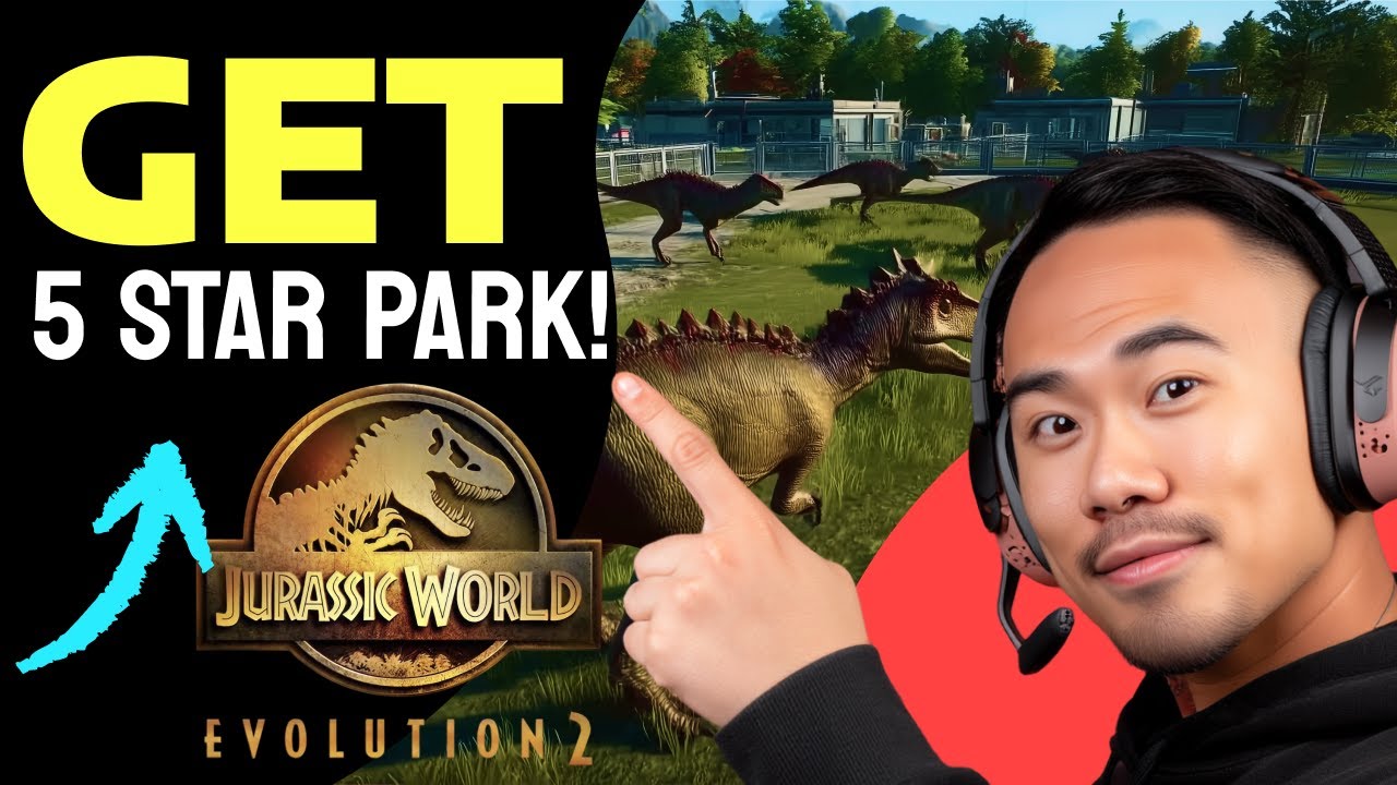 How to GET 5 STAR PARK Jurassic World Evolution 2 (Step by Step) - YouTube
