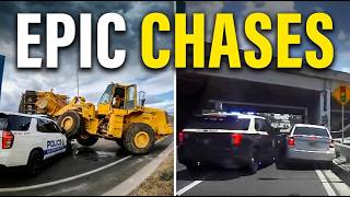 STOLEN BULLDOZER. 120 MPH Highway Pursuit & Armed Machete Suspect