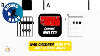 Puddle Of Mudd - Gimme Shelter • Bass & Drums | Scrolling Guitar Chords & Lyrics