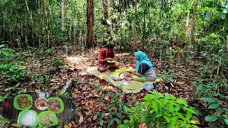 camping diguyur hujan deras ditengah malam.menu maknyus dari ibu negara