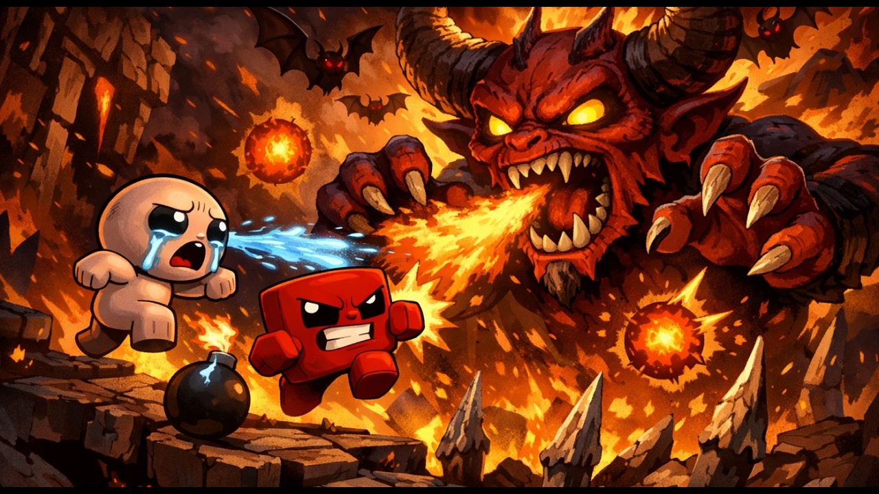 ISAAC Y MEATBOY JUNTOS!!!???- THE BINDING OF ISAAC