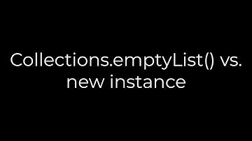 Java :Collections.emptyList() vs. new instance(5solution)