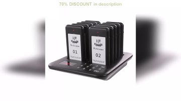 A must-have product! Wireless Restaurant Pager System Guest Customer Waiter Queue Calling Paging B