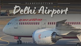 Delhi Airport Plane Spotting | Golden Hour Arrivals and Departures | Runway 29L/R | Closeup Action