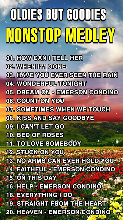 Oldies But Goodies Nonstop Medley ☘ Lobo, Michael Bolton, Air Supply, Lionel Richie, Bee Gees...