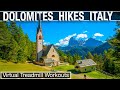 🇮🇹 Walking Tour - Dolomites Town in Val Gardena - Virtual Treadmill Walk 4k - City Walks Italy