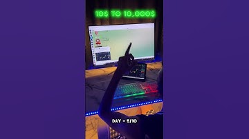 10$ TO 10000$ (Day - 5/10) | POWER OF BINARY |  #trading #binarytrader #motivation #binarytrading