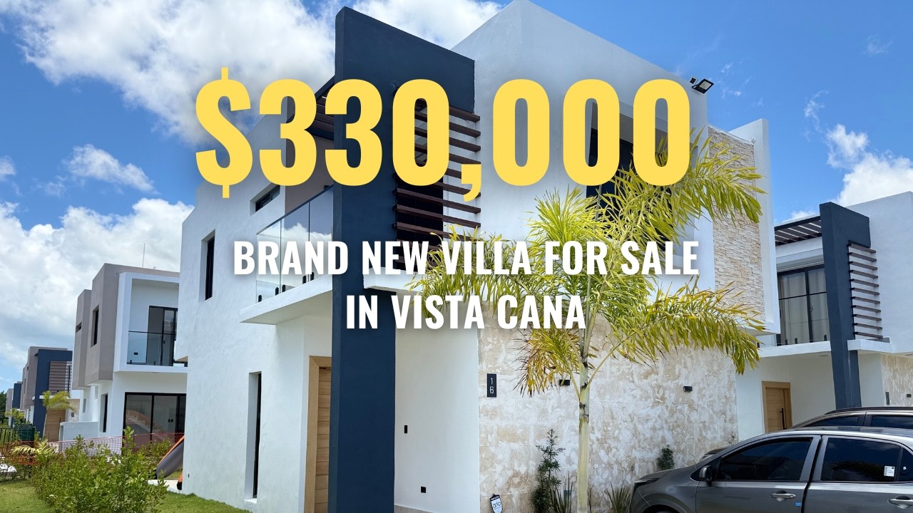 BRAND NEW Villa For Sale in Vista Cana Punta Cana (2025) | Dominican Republic House Tour