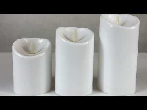 Набор из 3 LED свечей с дистанционным управлением, видео 1