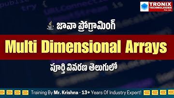 Multi Dimensional Arrays || Core Java Telugu Tutorials || Java Programming